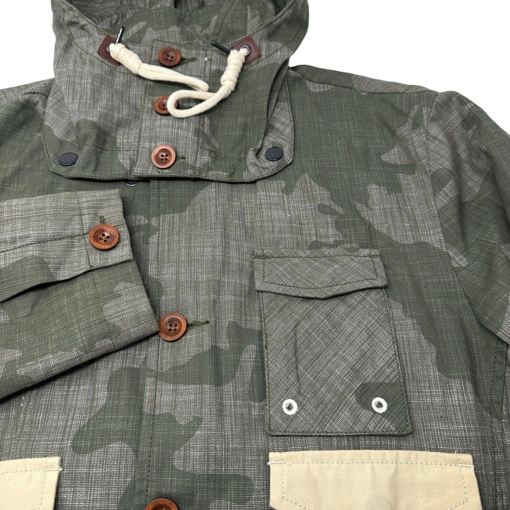Marshall Artist Waxed Cotton Hooded Jacket‎ Simms Sigal Camo Lined Medium - Picture 4 of 16